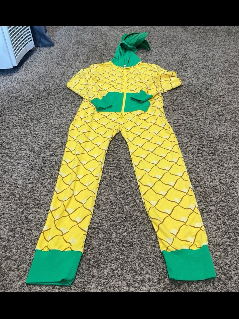 tipsy elves, NWOT pineapple, onesie Halloween costume adult XS